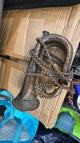 Old brass bugle style - old,