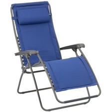 Lafuma recliner chair light comfort denim RSX CLIP LC, titanium steel