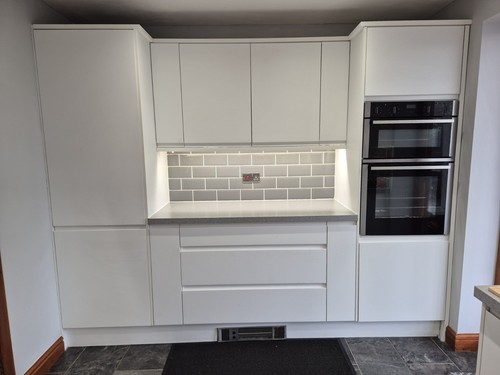 Howdens white kitchen - white,