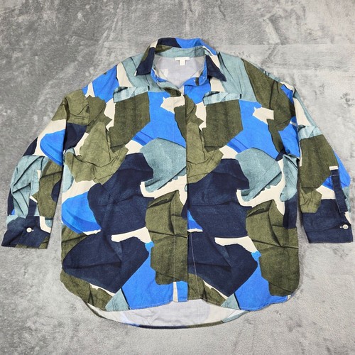 Cos top womens blue green - cos,