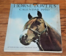 1950’s Horse Horses Vintage Used Calendar Advertising TV FILM PROP etc