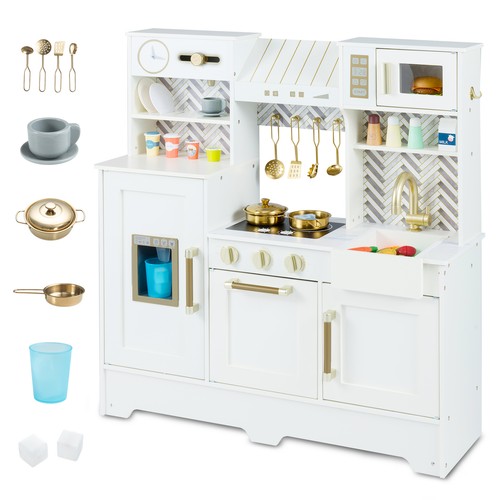 Wooden play kitchen kids - wooden,