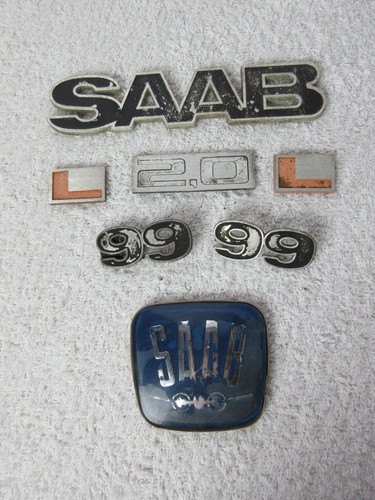 Vintage saab badges text - badges:, 99