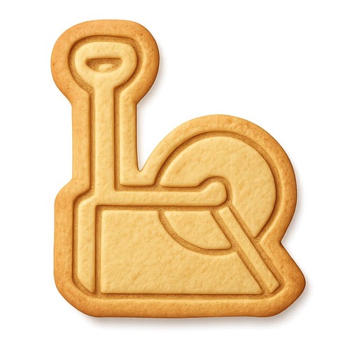 Compost turner cookie cutter - cookie, &