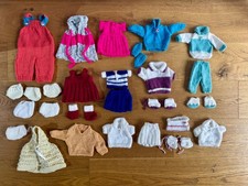 Vintage Hand Knitted Doll clothes 12-14”