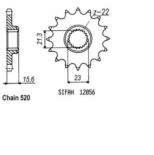 Sprocket yamaha ttr 600 - 600, 98