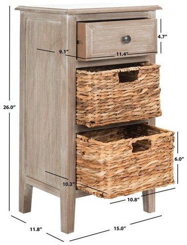 Safavieh everly drawer - safavieh, side