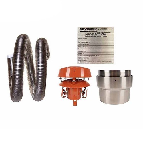 Flexible flue chimney - flue,
