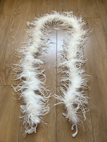 Vintage 30s white ostrich - white,