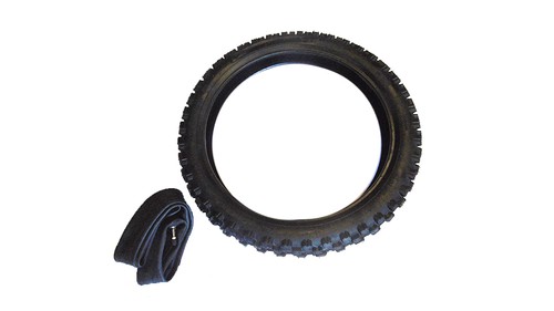 Pit bike tyre - with, tube