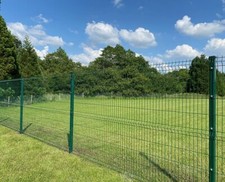 25 metres of V Mesh Green Fence Panels 1.8m and 1.2m available