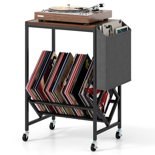 Costway rolling record player - record,