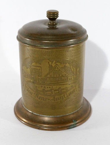 Stunning brass tea - brass, caddy