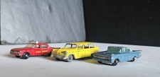  Lesney No.31 Ford Wagon, No.57 Chevrolet Impala, No.59 Fairlane Fire Chief 
