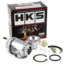 HKS Auto SQV 4 Turbo Blow Off Valve Pull Type SSQV BOV With Adapter Silver