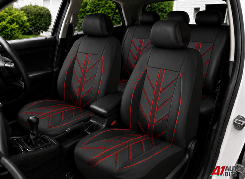 Racing style red - black, pu