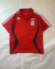 Liverpool Polo Football Shirt 2006/07 Adults Medium Adidas 