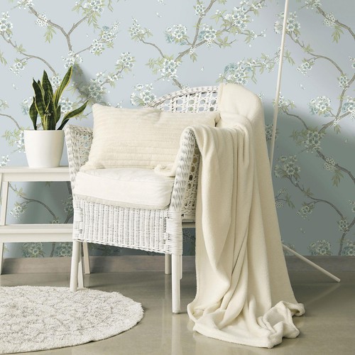 Cherry blossom wallpaper blue - cherry,