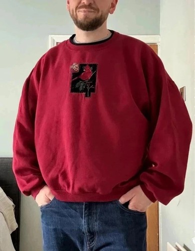 Vintage 90s red - , sweatshirt