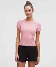 Lululemon Women's Swiftly Tech Short-Sleeve Shirt 2.0 Race Length Pink Tide