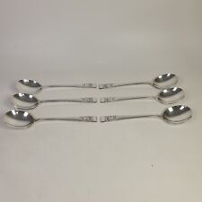 VINTAGE ONEIDA COMMUNITY SILVER PLATED EPNS SOUP SPOONS X 6 HAMPTON COURT DESIGN