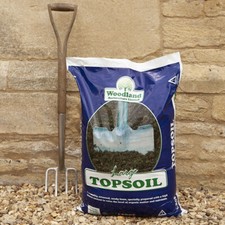Garden Soil, Screened Topsoil 25L Bag, Sandy Loam Mix for Beds, Borders and Lawn