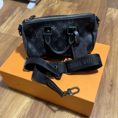 Louis vuitton black keepall - vuitton,