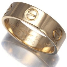 Auth Cartier Ring Love Classic EU54 18K 750 Yellow Gold