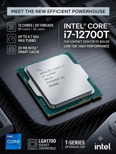 Intel core 12700t 12th gen - i7-12700t,