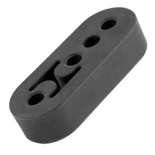 Exhaust Rubber Universal Black Hanger Mount Brackets - LONG HEAVY DUTY HANGER