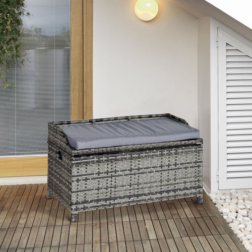 Outdoor rattan bench with - rattan,
