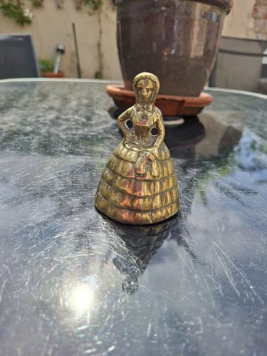 Vintage brass bell victorian - vintage,