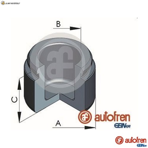 Piston brake caliper d025570 - piston,