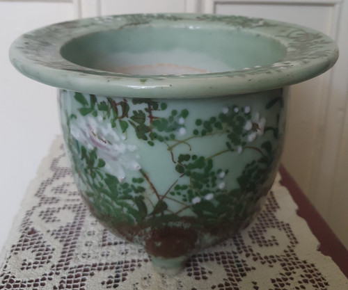 Antique oriental ceramic plant - antique,
