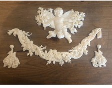 Cherub Furniture Mouldings Appliqués Shabby Chic Set 4