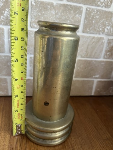 Brass fire hose nozzle - fire,