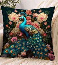 1 X Peacock cushion covers