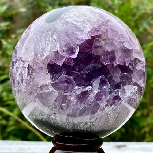 6lb amethyst agate sphere - 2.6lb,