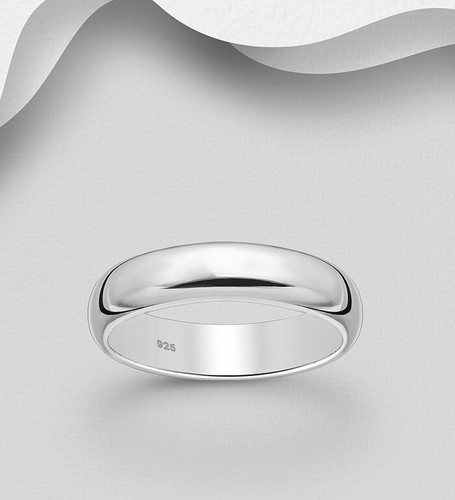 Band ring solid - ring, 925