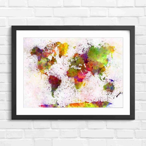 Colorful watercolor world - colorful,