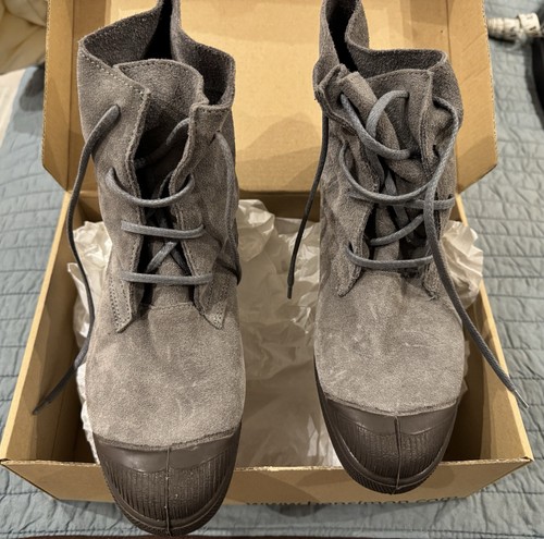 Bensimon grey suede high top - grey,