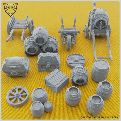 Barrels and chests - chests, scatter