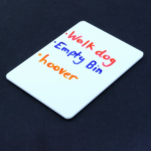 Rectangle white board - white, strong