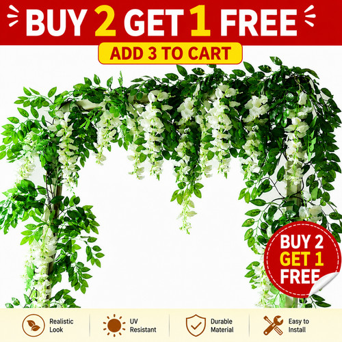 7ft artificial wisteria - artificial,