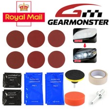 Car Headlight Headlamp Cleaning Restoration Polish Light Lens Restorer Kit UK