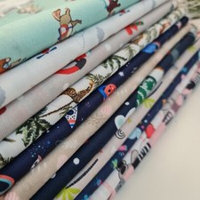 Poly Cotton Fabric Bunny Giraffe Zebra Cats Nursery Quilting Craft Material 58"