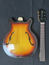 Vintage Hopf Explorer standard guitar body and neck DIY build kit 1960s
