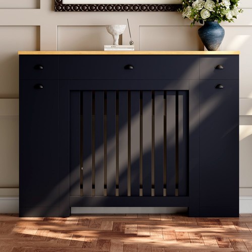 Radiator cover black modern - cover,