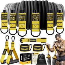Heavy Resistance Bands Set, 300lbs Exercise Bands for Men with Handles, Door