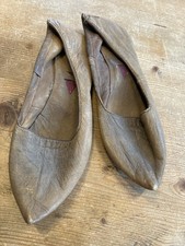 Vintage Leather Slippers /